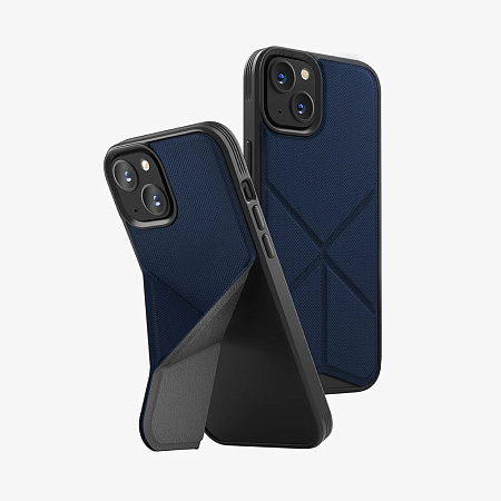 Uniq Case Hybrid Magclick Charging Transforma for iPhone 15 Pro Max, Blue Uniq Case Hybrid Magclick Charging Transforma for iPhone 15 Pro Max, Blue