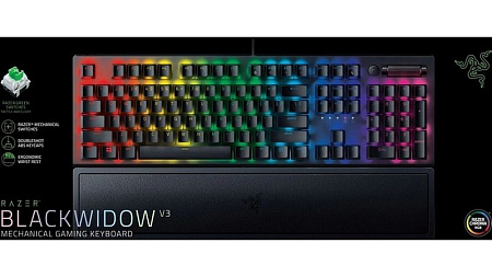 Gaming Keyboard Razer BlackWidow V3, Mechanical, Tactile SW, Aluminum, Macro, Digital Wheel, Media C Gaming Keyboard Razer BlackWidow V3, Mechanical, Tactile SW, Aluminum, Macro, Digital Wheel, Media C