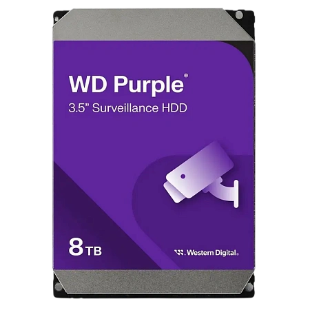 Жесткий диск Western Digital WD Purple, 3.5", 8 TБ <WD85PURZ> Жесткий диск Western Digital WD Purple, 3.5", 8 TБ <WD85PURZ>