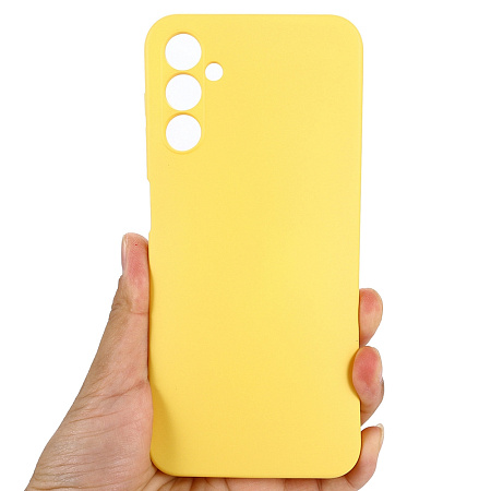 WOO Case Liquid Silicone Samsung A25 5G, Yellow WOO Case Liquid Silicone Samsung A25 5G, Yellow