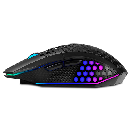 Gaming Wireless Mouse SVEN RX-G940W, 800-3600 dpi, 7 buttons, 98g., Ambidextrous, Silent, RGB, 600mA
