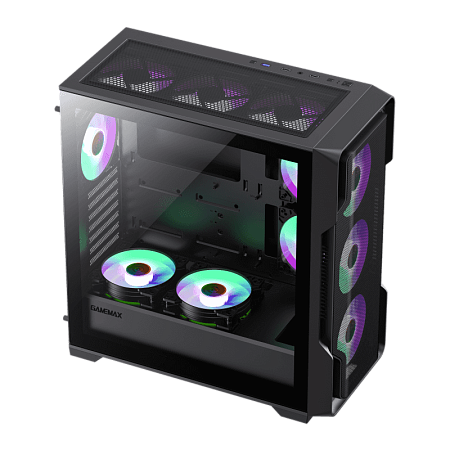 Case EATX GAMEMAX Siege, w/o PSU, 0.6mm, 4x120mm ARGB, ARGB Hub, Tempered Glas, Front Mesh, DF, 1xUS