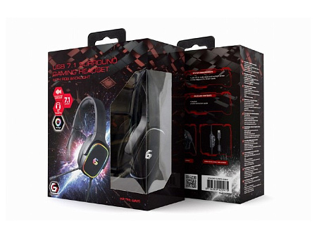 Gaming Headset GMB GHS-SANPO-S3, 50mm driver, 20-20kHz, 32 Ohm, 105db, 370g., Virtual 7.1, RGB, 2,2 Gaming Headset GMB GHS-SANPO-S3, 50mm driver, 20-20kHz, 32 Ohm, 105db, 370g., Virtual 7.1, RGB, 2,2
