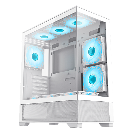 Case ATX GAMEMAX Vista AW, w/o PSU, 0.6mm, 6x120mm ARGB, ARGB Hub, RC, Front&Side Tempered Glass, 1x Case ATX GAMEMAX Vista AW, w/o PSU, 0.6mm, 6x120mm ARGB, ARGB Hub, RC, Front&Side Tempered Glass, 1x