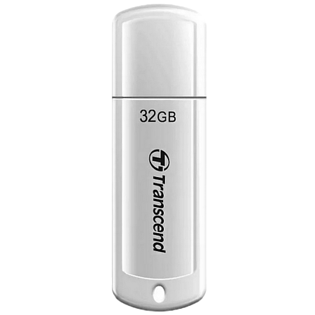  32GB USB2.0 Flash Drive Transcend "JetFlash  370", White, Classic Cap (R/W:18/8MB/s)