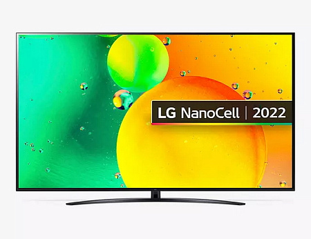 65" Nanocell SMART Телевизор LG 65NANO766QA, 3840x2160 4K UHD, webOS, Чёрный