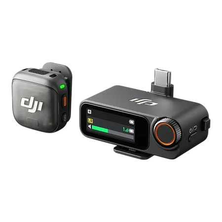 Портативный записывающий микрофон DJI Mic 3 (1 TX + 1 RX), Беспроводной, Черный