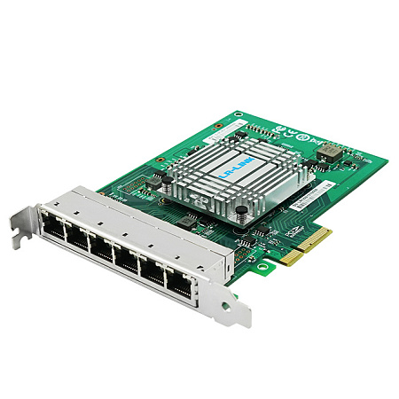 PCI-e Intel Server Adapter Intel I350AM4, 6 Copper Port 1Gbps PCI-e Intel Server Adapter Intel I350AM4, 6 Copper Port 1Gbps