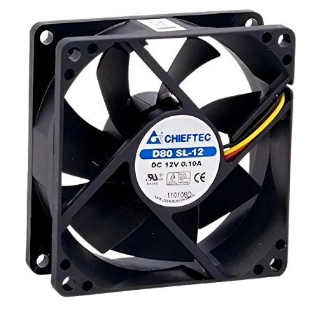 PC Case Fan Chieftec AF-1225S, 120x120x25 mm, 24-27 dB, 1350RPM, 55 CFM, 3pin/Molex PC Case Fan Chieftec AF-1225S, 120x120x25 mm, 24-27 dB, 1350RPM, 55 CFM, 3pin/Molex