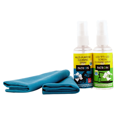 Cleaning set Universal PATRON "F3-019" Twice (Sprey 50ml+Wipe) Patron Cleaning set Universal PATRON "F3-019" Twice (Sprey 50ml+Wipe) Patron