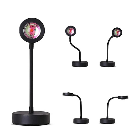 Helmet Sunset Projection Lamp 360 Degree Rotating LED Light, Mix Color Helmet Sunset Projection Lamp 360 Degree Rotating LED Light, Mix Color