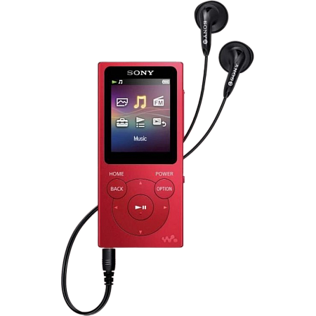 Аудиоплеер Sony NW-E394 Walkman, 8 ГБ (Красный)