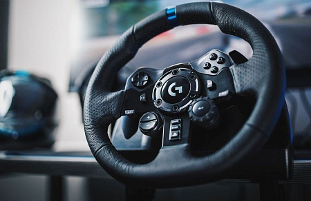 Wheel Logitech Driving Force Racing G923, for PS4, 900 degree, Pedals, Dual-Motor Force Feedback Wheel Logitech Driving Force Racing G923, for PS4, 900 degree, Pedals, Dual-Motor Force Feedback