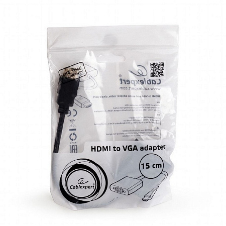 Adapter HDMI M to VGA F+3.5 mm AUX, Cablexpert "A-HDMI-VGA-03" Adapter HDMI M to VGA F+3.5 mm AUX, Cablexpert "A-HDMI-VGA-03"