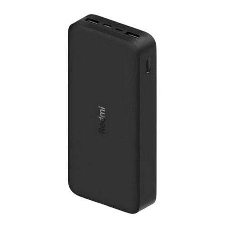 Портативное зарядное устройство Xiaomi Power Bank Redmi, 20000мА·ч, Чёрный