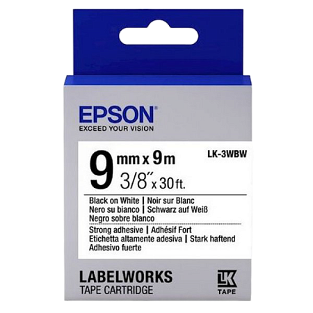  Epson LK-3WBW, 9мм х 9м