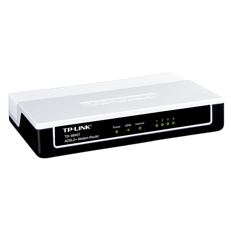 ADSL Router TP-LINK "TD-8840T",1xEthernet port+1xUSB, ADSL/ADSL2/ADSL2+, Splitter, Annex A ADSL Router TP-LINK "TD-8840T",1xEthernet port+1xUSB, ADSL/ADSL2/ADSL2+, Splitter, Annex A