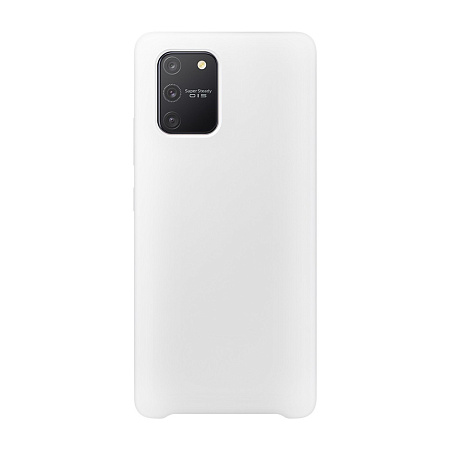 Helmet Case Liquid Silicone Samsung S10 Lite (2020), White Helmet Case Liquid Silicone Samsung S10 Lite (2020), White