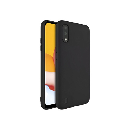 Helmet Case Liquid Silicone Samsung A01, Black