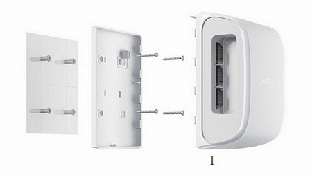 Ajax Outdoor Wireless Security Motion Detector "DualCurtain Outdoor", White Ajax Outdoor Wireless Security Motion Detector "DualCurtain Outdoor", White