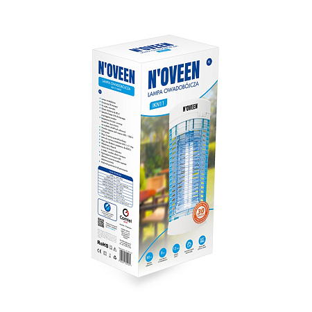 NOVEEN Insect killer lamp IKN11 lampion White, area up to 80 m2 NOVEEN Insect killer lamp IKN11 lampion White, area up to 80 m2