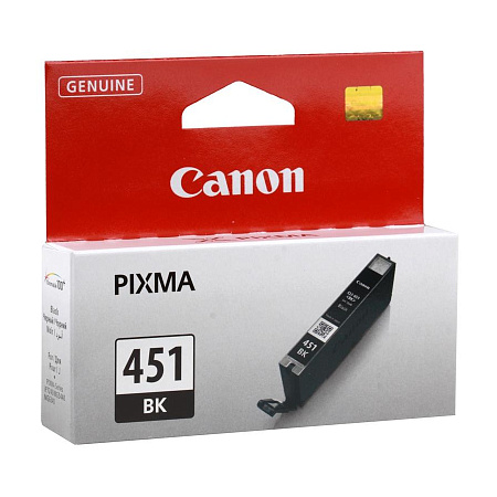 Картридж чернильный Canon CLI-451Bk, 7мл, Черный