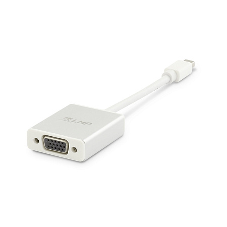 LMP Mini-DisplayPort to VGA adapter, Mini-DP to VGA monitor, White LMP Mini-DisplayPort to VGA adapter, Mini-DP to VGA monitor, White