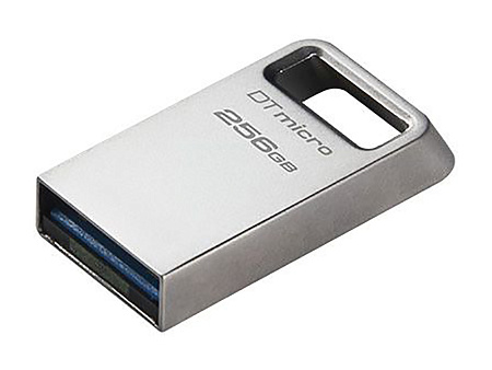 256GB USB3.2 Flash Drive Kingston DataTravaler Micro (DTMC3G2/256GB), Premium Metal Case (R:200MB/s) 256GB USB3.2 Flash Drive Kingston DataTravaler Micro (DTMC3G2/256GB), Premium Metal Case (R:200MB/s)