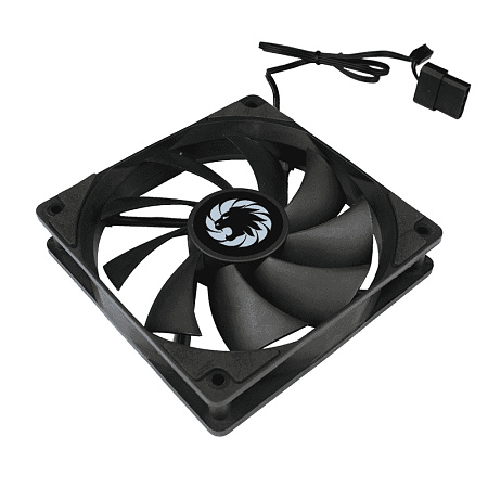PC Case Fan GAMEMAX GMX-WFBK-BK, 120mm, 9 blades, 23.4dB, 46.5 CFM, 1200PM, Hydraulic bearing, 3pin+ PC Case Fan GAMEMAX GMX-WFBK-BK, 120mm, 9 blades, 23.4dB, 46.5 CFM, 1200PM, Hydraulic bearing, 3pin+