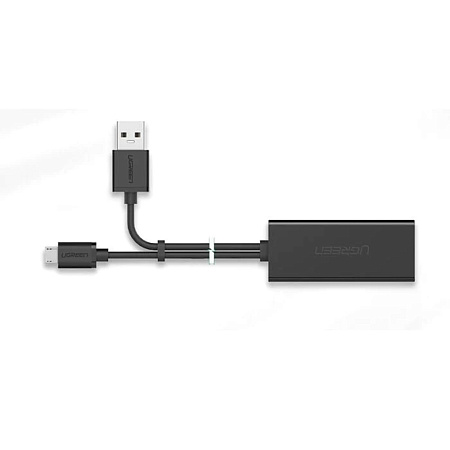 UGREEN Adapter for Chromecast Micro USB to Ethernet, Black UGREEN Adapter for Chromecast Micro USB to Ethernet, Black