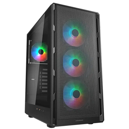 Компьютерный корпус Cougar Airface Pure RGB, Midi-Tower, Без блока питания, Чёрный Компьютерный корпус Cougar Airface Pure RGB, Midi-Tower, Без блока питания, Чёрный