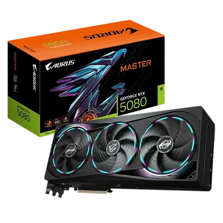 Видеокарта Gigabyte GV-N5080AORUS M-16GD, 16 ГБ GDDR7 256бит Видеокарта Gigabyte GV-N5080AORUS M-16GD, 16 ГБ GDDR7 256бит