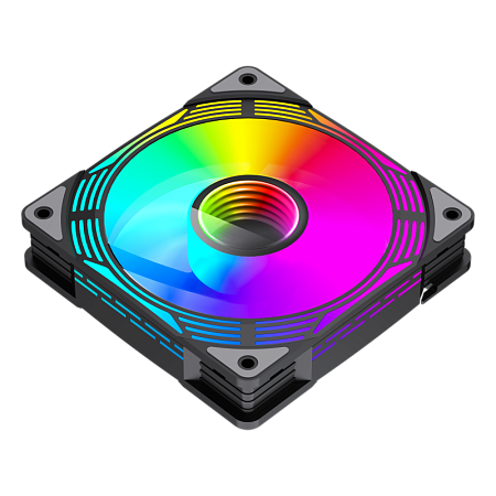 PC Case Fan GAMEMAX FN12A-C8I, 120mm, ARGB, 24 LED, 9 blades, PWM, <31.21dB, 44.35 CFM, 800-1600RPM, PC Case Fan GAMEMAX FN12A-C8I, 120mm, ARGB, 24 LED, 9 blades, PWM, <31.21dB, 44.35 CFM, 800-1600RPM,