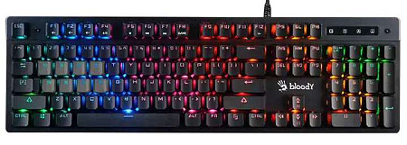 Gaming Keyboard Bloody B500N, Mecha-Like, Tackile SW, Game Mode, Macro, Fn keys, Spill-resistant, Ne Gaming Keyboard Bloody B500N, Mecha-Like, Tackile SW, Game Mode, Macro, Fn keys, Spill-resistant, Ne