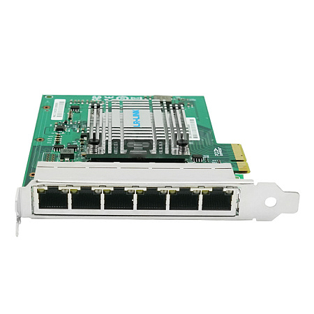 PCI-e Intel Server Adapter Intel I350AM4, 6 Copper Port 1Gbps PCI-e Intel Server Adapter Intel I350AM4, 6 Copper Port 1Gbps