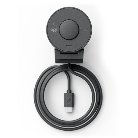Camera Logitech BRIO 300, 1080p/30fps, FoV 70°, 2MP, Fixed Focus, Shutter, 1.5m, Type C, Graphite Camera Logitech BRIO 300, 1080p/30fps, FoV 70°, 2MP, Fixed Focus, Shutter, 1.5m, Type C, Graphite