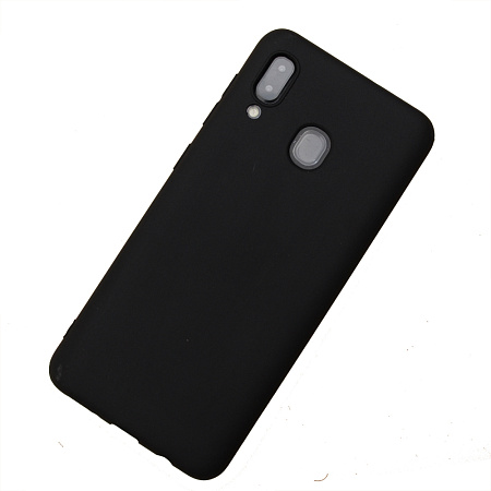Helmet Case TPU Matte Samsung A30, Black Helmet Case TPU Matte Samsung A30, Black