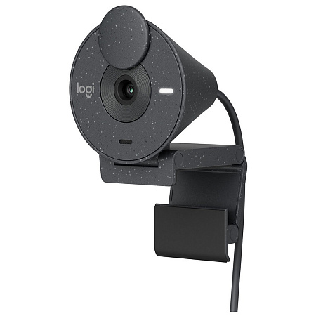 Camera Logitech BRIO 300, 1080p/30fps, FoV 70°, 2MP, Fixed Focus, Shutter, 1.5m, Type C, Graphite Camera Logitech BRIO 300, 1080p/30fps, FoV 70°, 2MP, Fixed Focus, Shutter, 1.5m, Type C, Graphite
