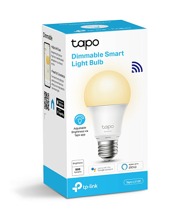 TP-LINK "Tapo L510E", Smart Wi-Fi LED Bulb with Dimmable Light, 2700K, 806lm TP-LINK "Tapo L510E", Smart Wi-Fi LED Bulb with Dimmable Light, 2700K, 806lm