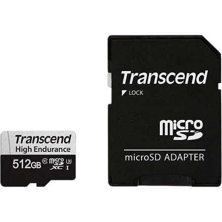 Карта памяти Transcend microSDXC 350V, 512Гб (TS512GUSD350V)