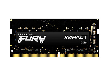 .8GB DDR4-3200MHz SODIMM Kingston FURY Impact (KF432S20IB/8), CL20-22-22, 1.2V, Intel XMP, Black