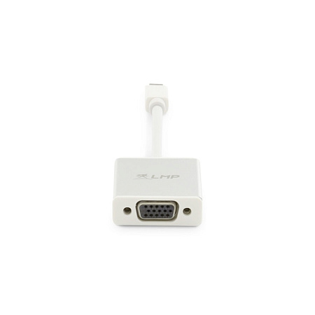 LMP Mini-DisplayPort to VGA adapter, Mini-DP to VGA monitor, White LMP Mini-DisplayPort to VGA adapter, Mini-DP to VGA monitor, White