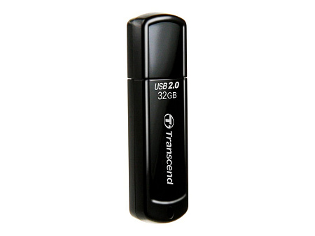  32GB USB2.0 Flash Drive Transcend "JetFlash  350", Black, Classic Cap (R/W:18/8MB/s)