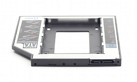Laptop DVD slot adapter for 2.5'' drive, 12.7 mm heigh, Gembird, MF-95-02 Laptop DVD slot adapter for 2.5'' drive, 12.7 mm heigh, Gembird, MF-95-02