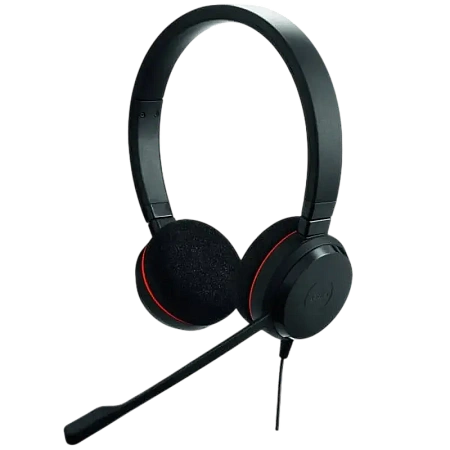 Headset Jabra Evolve 20 SE, Stereo MS, USB C/A adapter, Leather, Black Headset Jabra Evolve 20 SE, Stereo MS, USB C/A adapter, Leather, Black