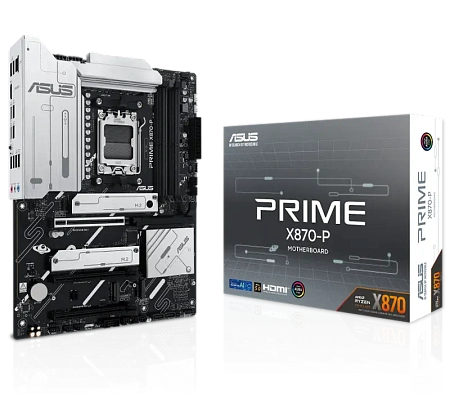 Материнская плата ASUS PRIME X870-P, AM5, AMD X870, ATX Материнская плата ASUS PRIME X870-P, AM5, AMD X870, ATX