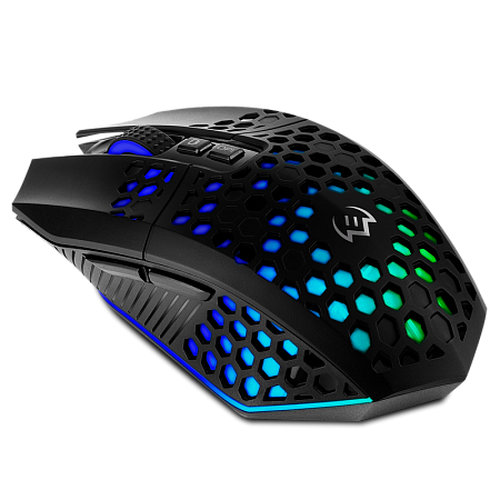 Gaming Wireless Mouse SVEN RX-G940W, 800-3600 dpi, 7 buttons, 98g., Ambidextrous, Silent, RGB, 600mA