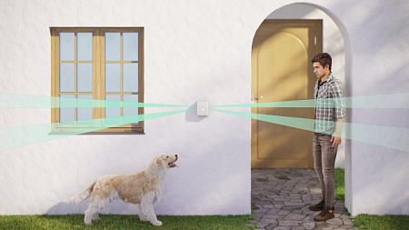 Ajax Outdoor Wireless Security Motion Detector "DualCurtain Outdoor", White Ajax Outdoor Wireless Security Motion Detector "DualCurtain Outdoor", White