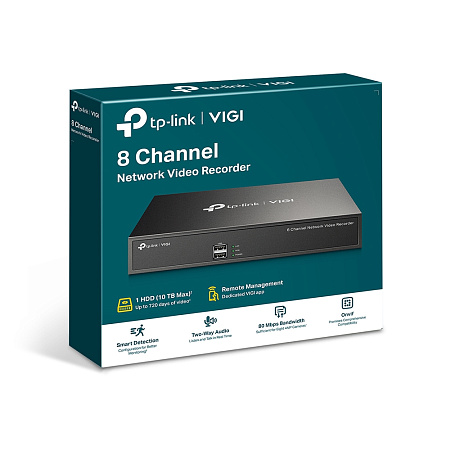 TP-Link 8 Channel Network Video Recorder "VIGI NVR1008H", 1xSATA up to 16TB TP-Link 8 Channel Network Video Recorder "VIGI NVR1008H", 1xSATA up to 16TB