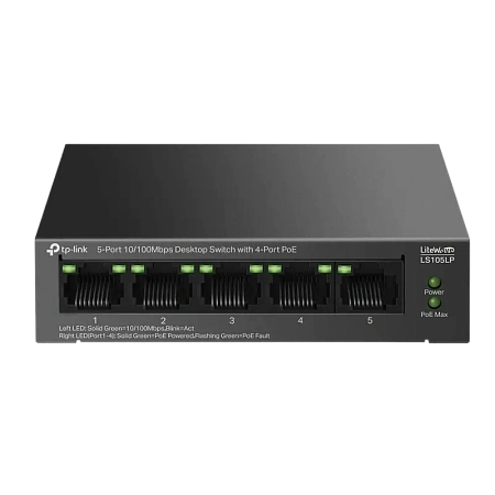 PoE коммутатор TP-LINK LS105LP, 4x IEEE 802.3af PoE коммутатор TP-LINK LS105LP, 4x IEEE 802.3af